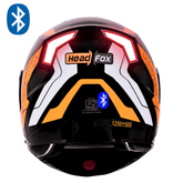 N2 Air Road Matt Orange Smart Bluetooth Flip-up Double Visor Helmet